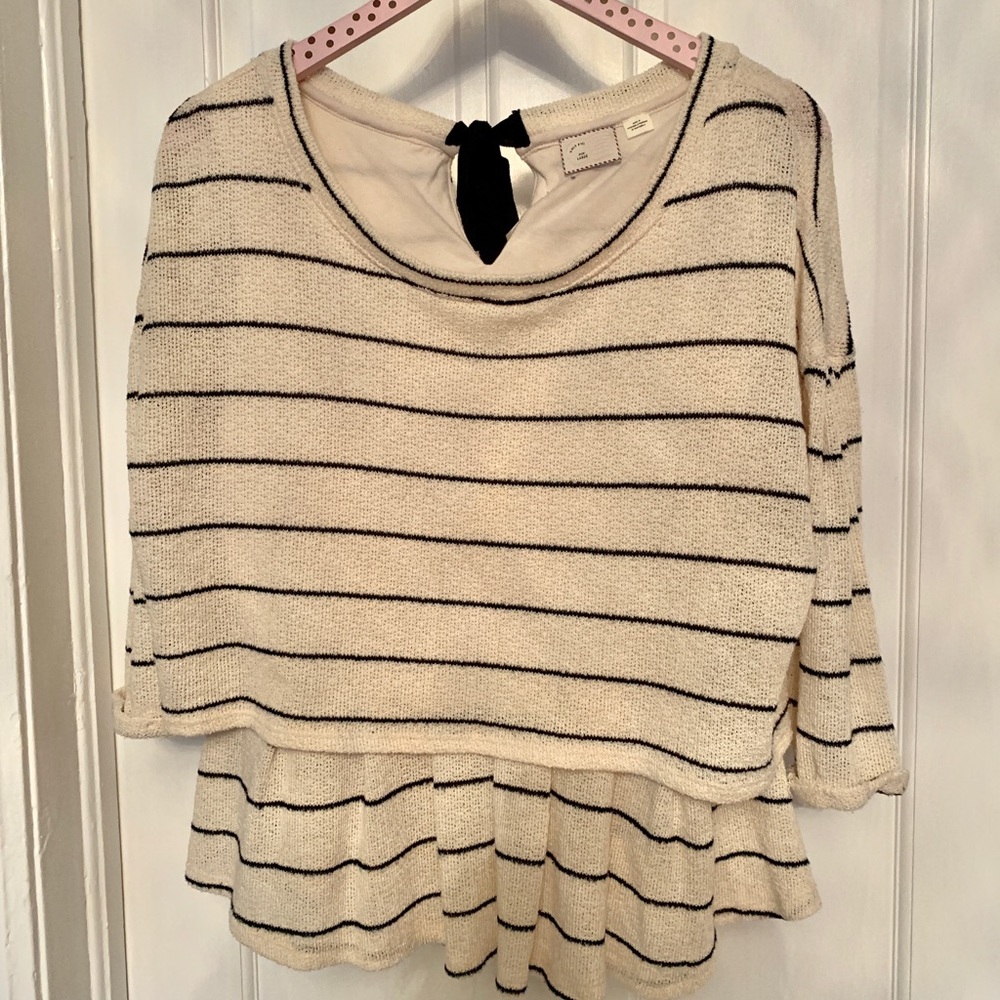 Vintage Peplum Anthropologie Flouncy Blouse